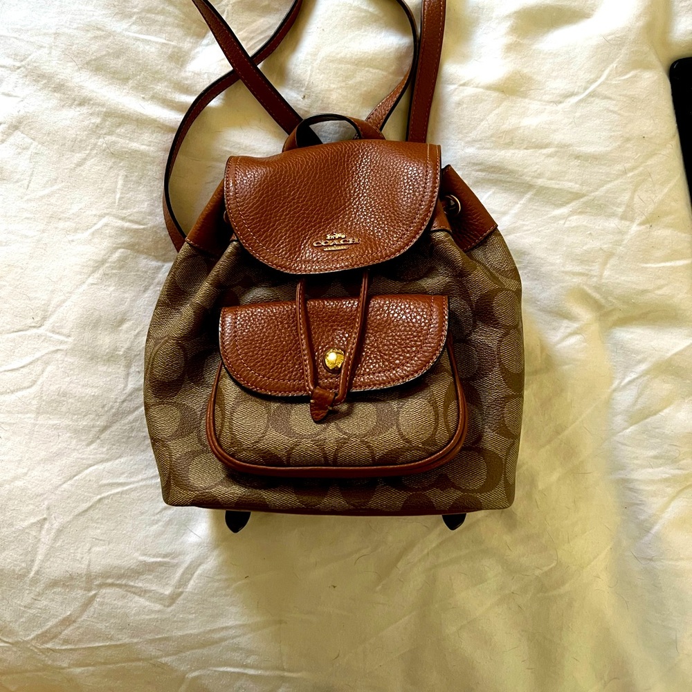 Coach mini backpack purse